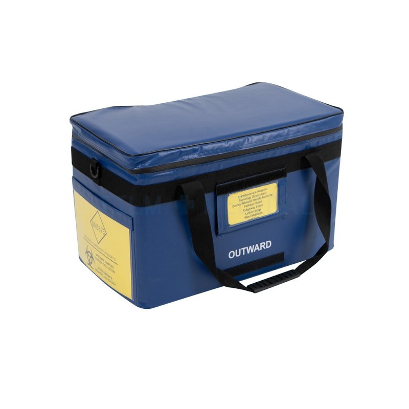 Blue Biohazard Transport Bag